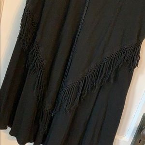 Boho hippie black skirt.